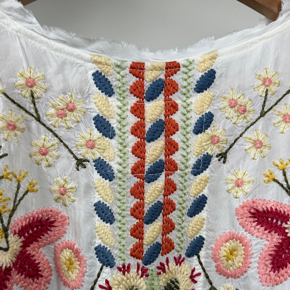 Rare Johnny Was Biya Embroidered Blouse - Picture 11 of 13